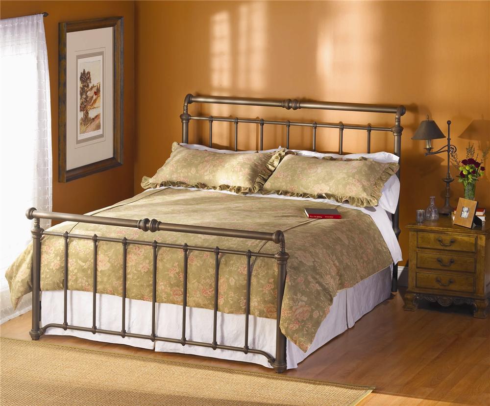 Iron sleigh hot sale bed king